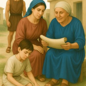 Bijbelse plaat Loïs en Eunice