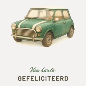 Van harte gefeliciteerd Mini Copper