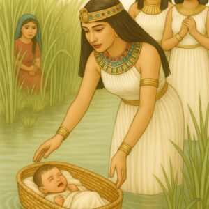 Mozes in het biezen mandje