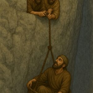 Paulus ontsnapt in de mand