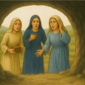 Bijbelse plaat Vrouwen bij het graf