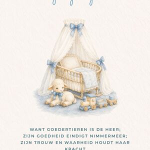 Geboorte jongen (psalm 100:4)