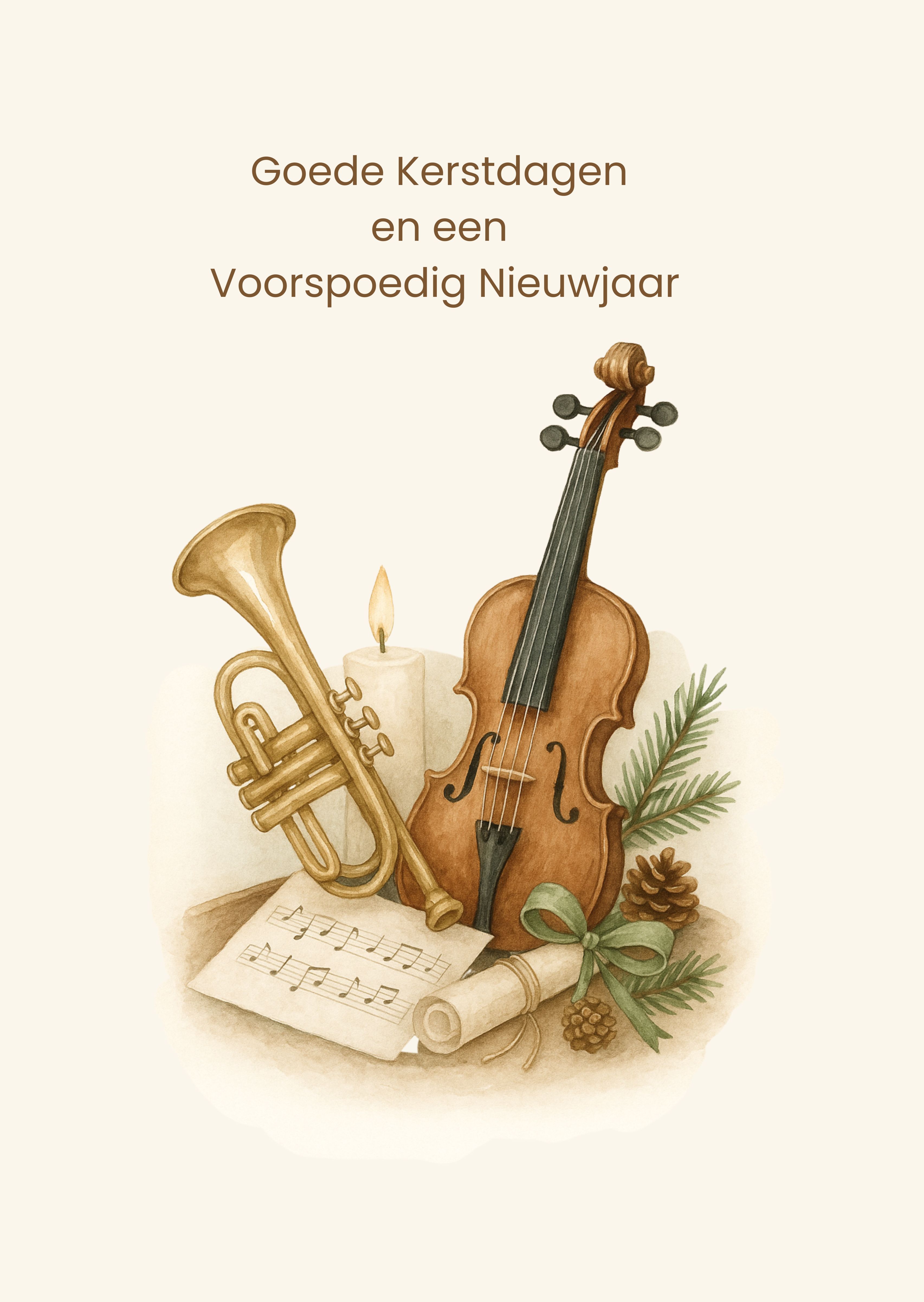 Kerstkaart met muziek