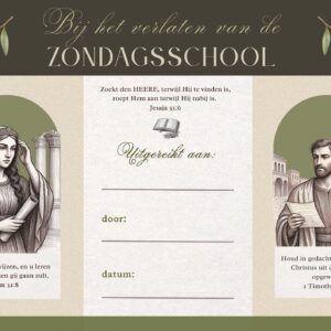 Herinneringsplaat aan de zondagsschool