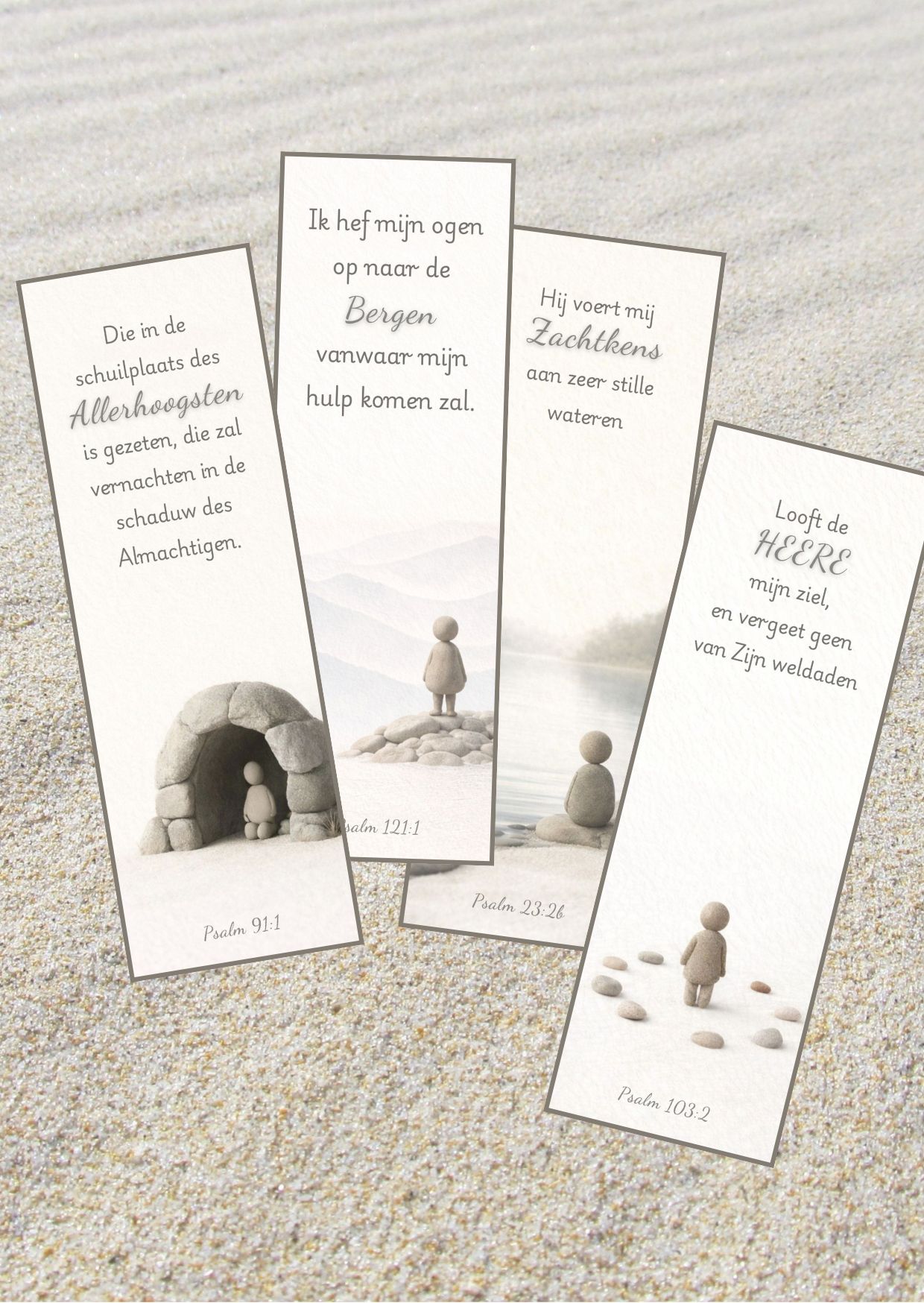 Boekenleggers (4 stuks)