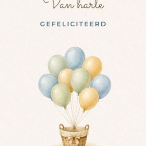 Mand met balllonnen