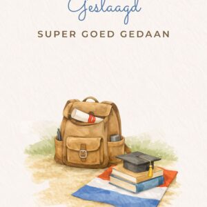 Geslaagd super goed gedaan