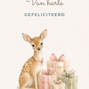 Hertje met cadeaus