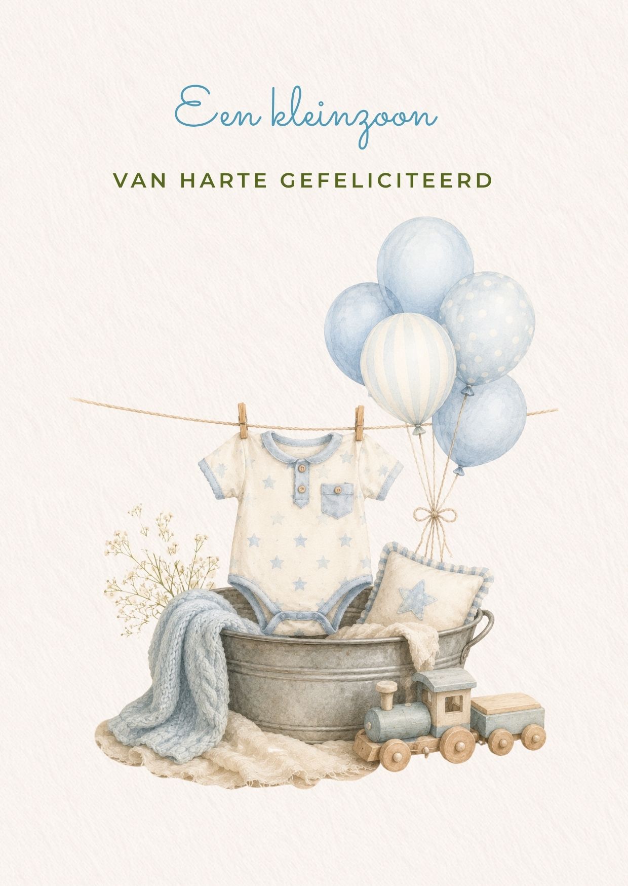 wasteil met ballonnen