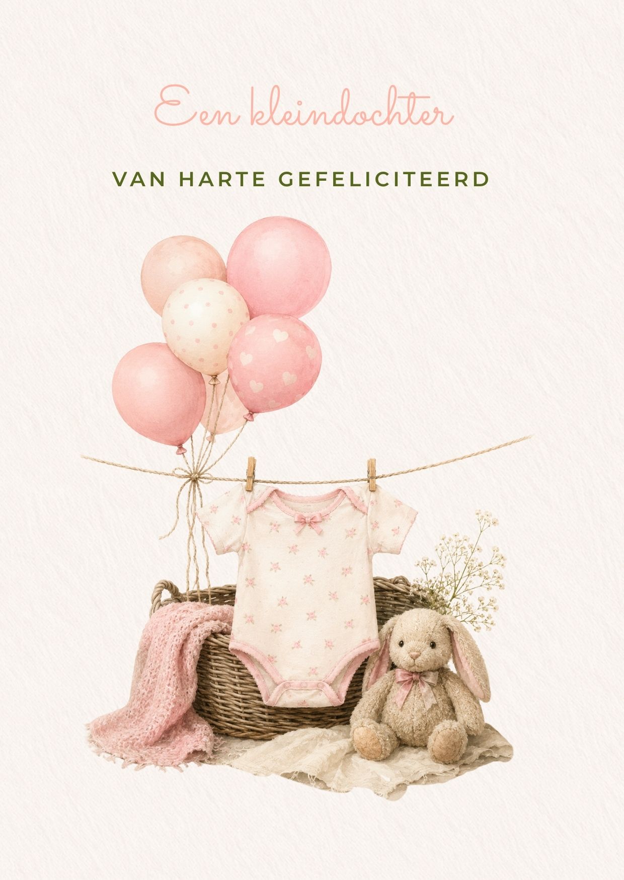 Zinken teil met babyspullen