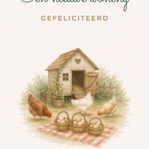 Kippenhok met kippen