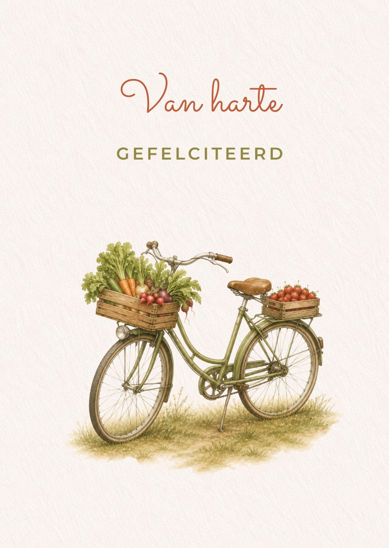 fiets met groente