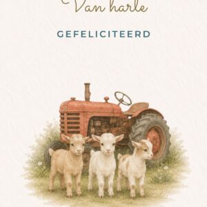 Geitjes met tractor