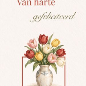 vaas met tulpen