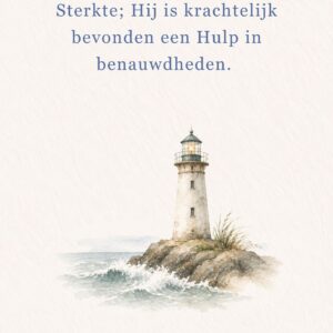 Vuurtoren met tekst