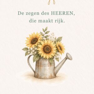 ansichtkaart zonnebloemen